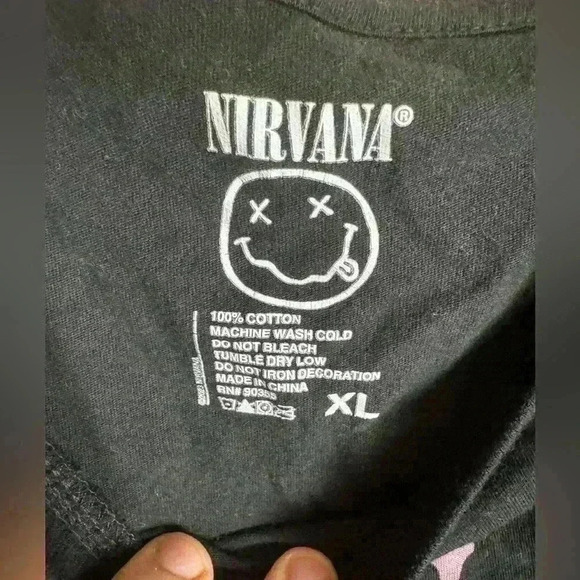 Nirvana Shirt Black Size XL - Picture 2 of 2